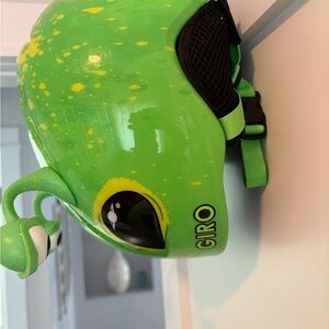 Giro Vibrant Green Kids Helmet with Character Design
